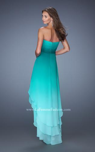 Ombre High Low Prom Dresses